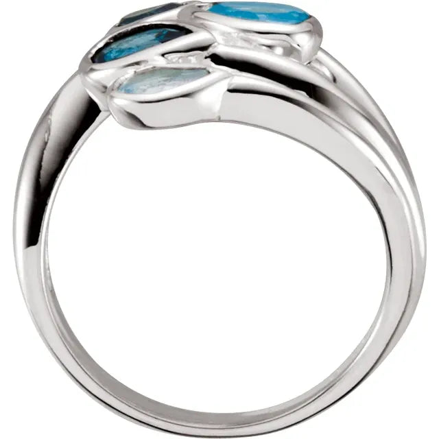 NATURAL SKY BLUE TOPAZ RING
