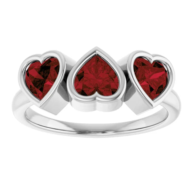 LOVE LOVE LOVE RING  (Sterling Silver)