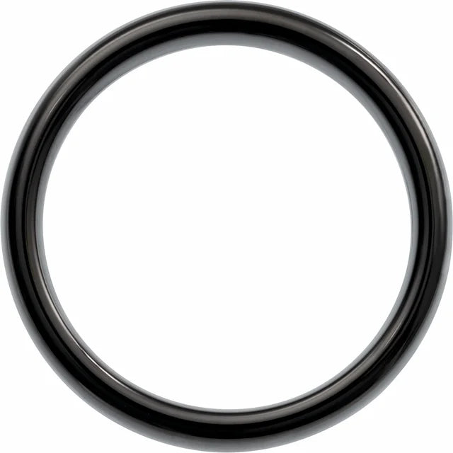 MEN'S BLACK TUNGSTEN WEDDING BAND