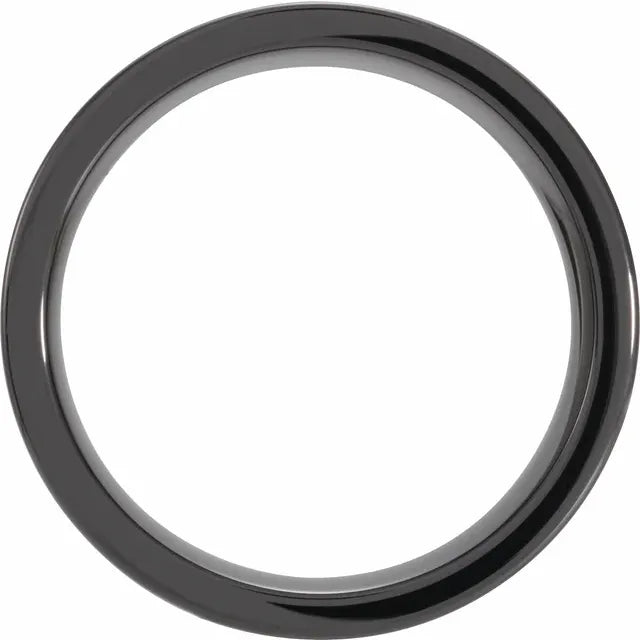 MEN'S CERAMIC & ANTLER WOOD WEDDING BAND