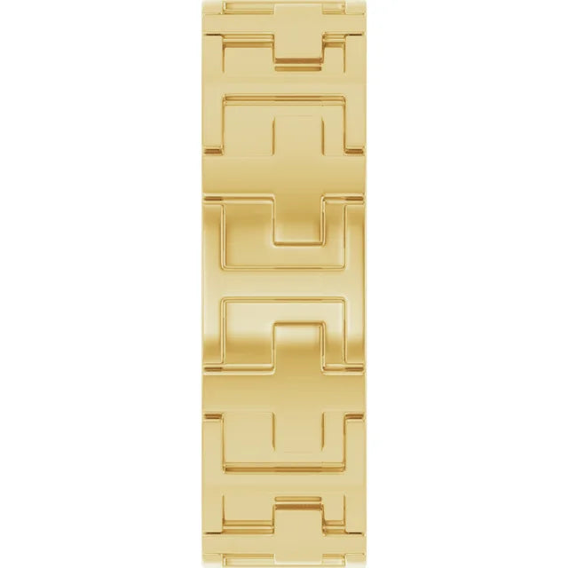 MEN'S GOLD CROSS BAND