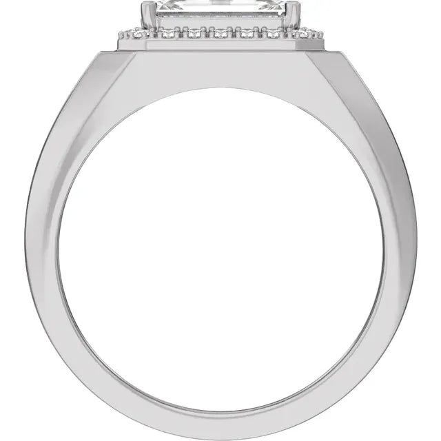 MEN'S GOLD AND LG DIAMOND BAND