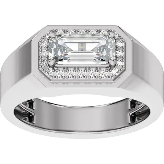 MEN'S GOLD AND LG DIAMOND BAND