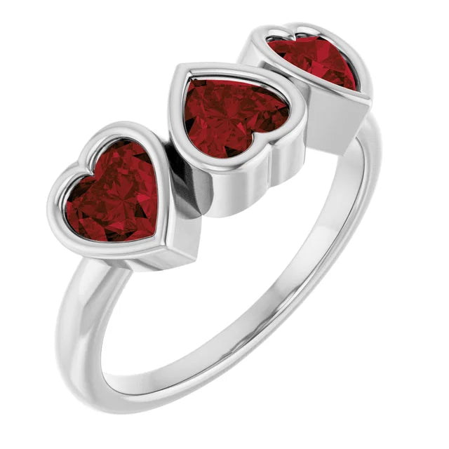 LOVE LOVE LOVE RING  (Sterling Silver)