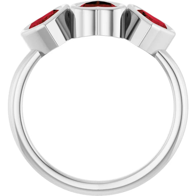 LOVE LOVE LOVE RING  (Sterling Silver)