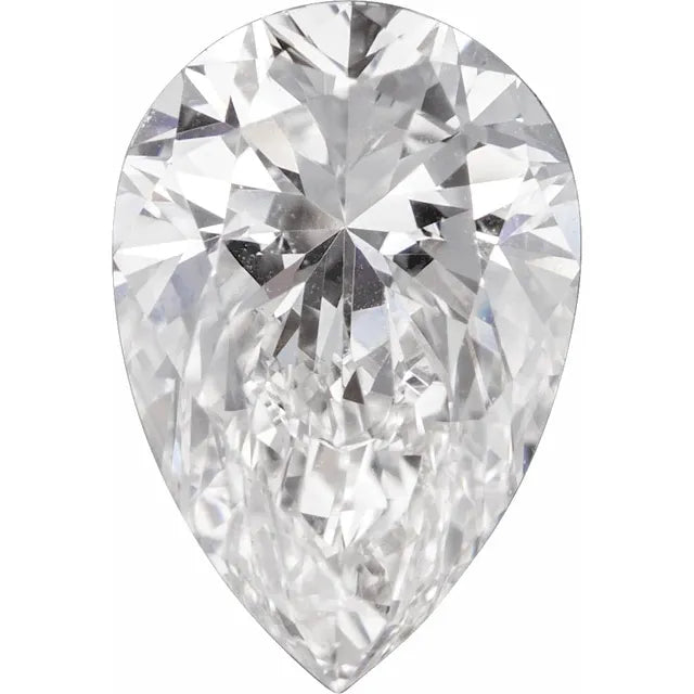 1 CT Pear Faceted SI2-SI3 GHI Natural Diamond